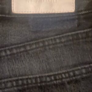 Re/Done Men's Charcoal Straight Jeans